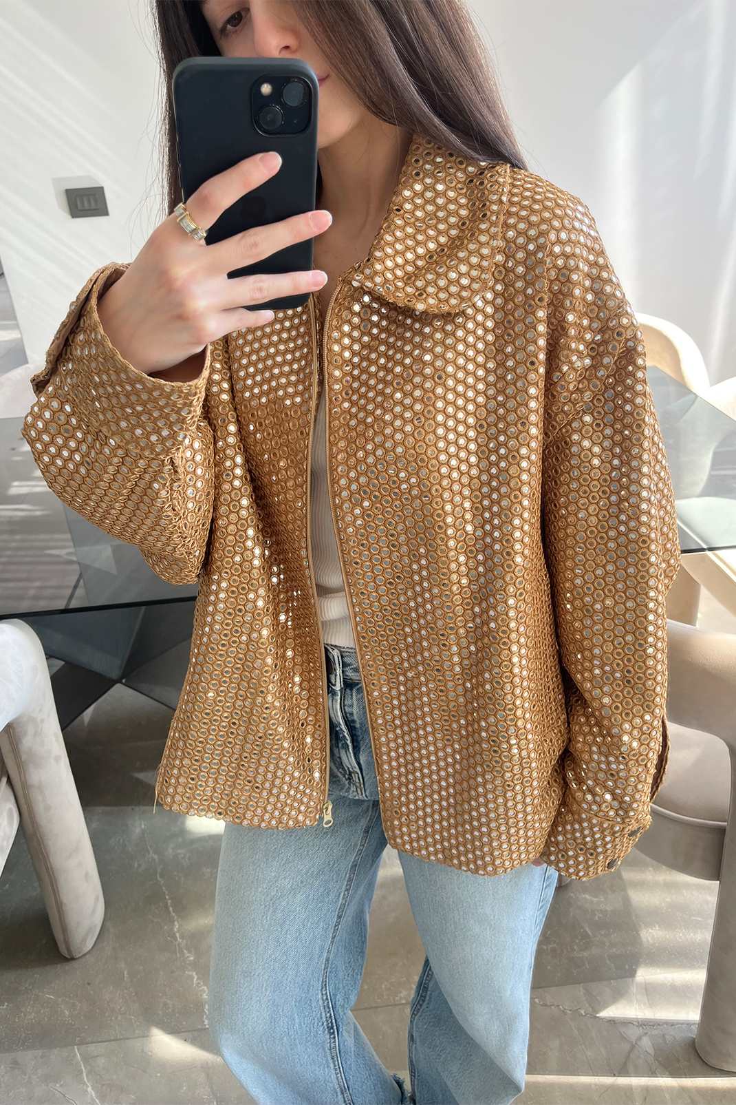 Mirror Gold Jacket - Image 3