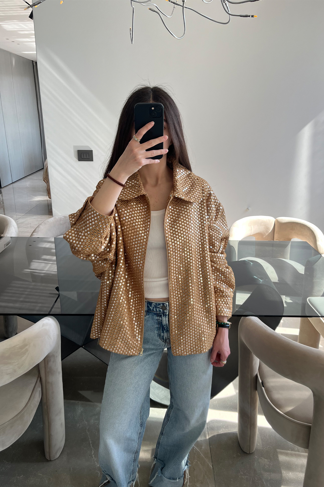 Mirror Gold Jacket - Image 2